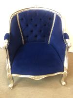 Barocksessel von CANTORI Made in Italy in Königsblau