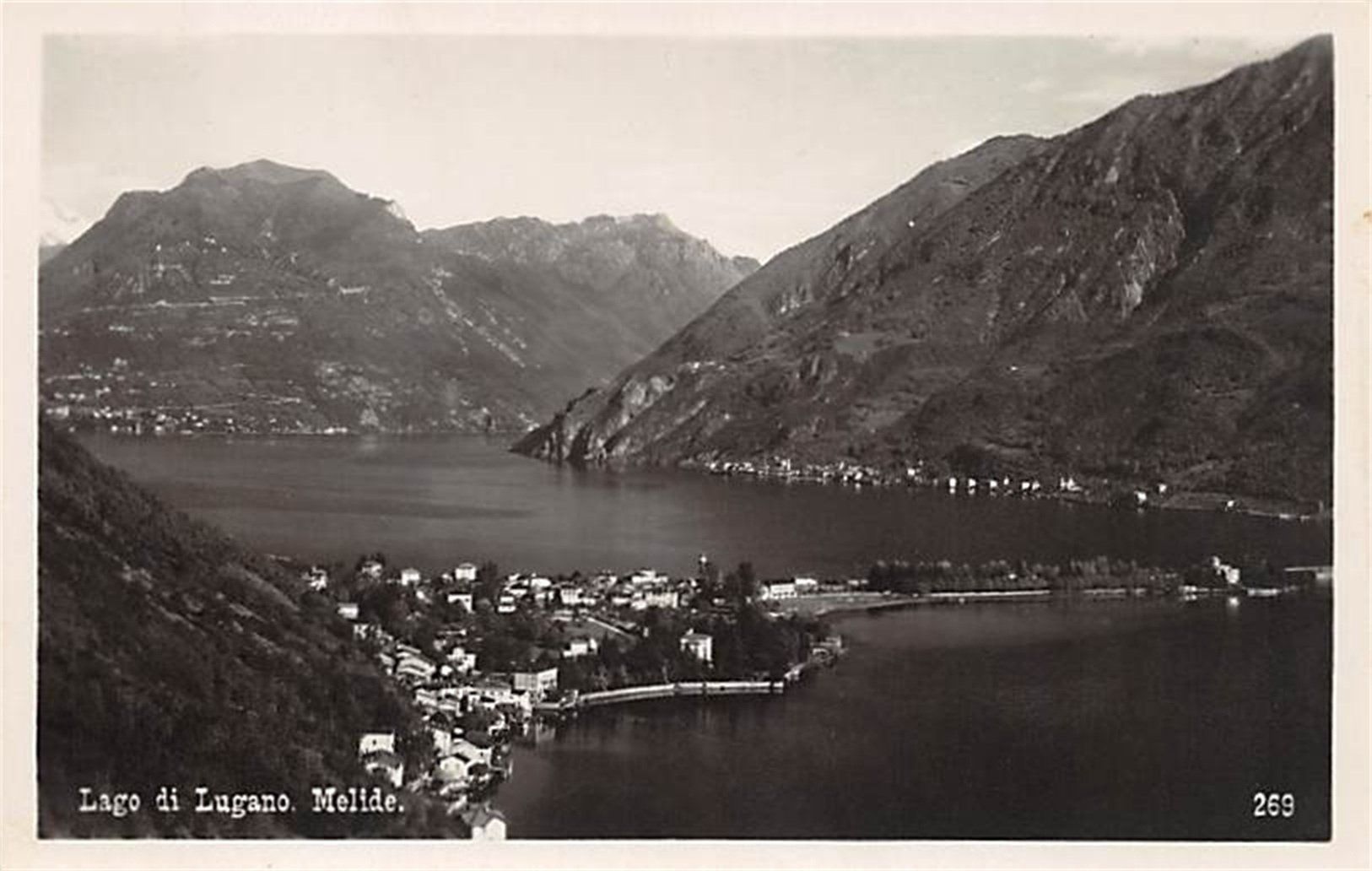 Ansichtskarten: Melide, Lago di Lugano – Gebraucht aus Ottikon b.Kemptth. von Neptun1974