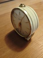 Wecker Koller 15 Jewels weiss goldfarben gebrauchter Zustand