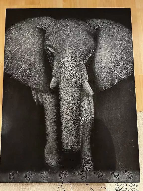 Poster & Bilder: Elefantenbild – Gebraucht aus Adliswil von Lari3