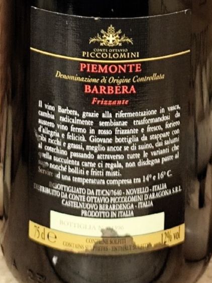 Vino: 3 x 2018  Barbera Frizzante DOC Piemonte – Nuovo e nell'imballaggio originale da Büsserach venduto da Vintage-vins 2