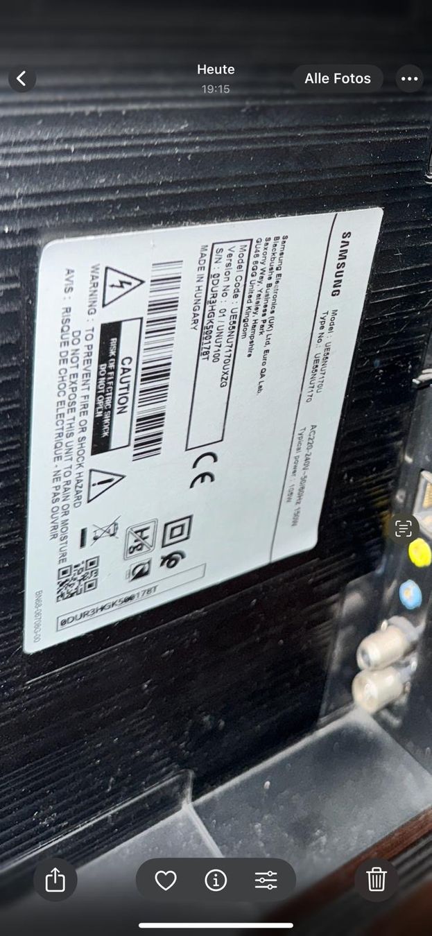 Samsung Televisori: Samsung UE58NU717 – Usato da Winterthur venduto da kei_z5z5 4