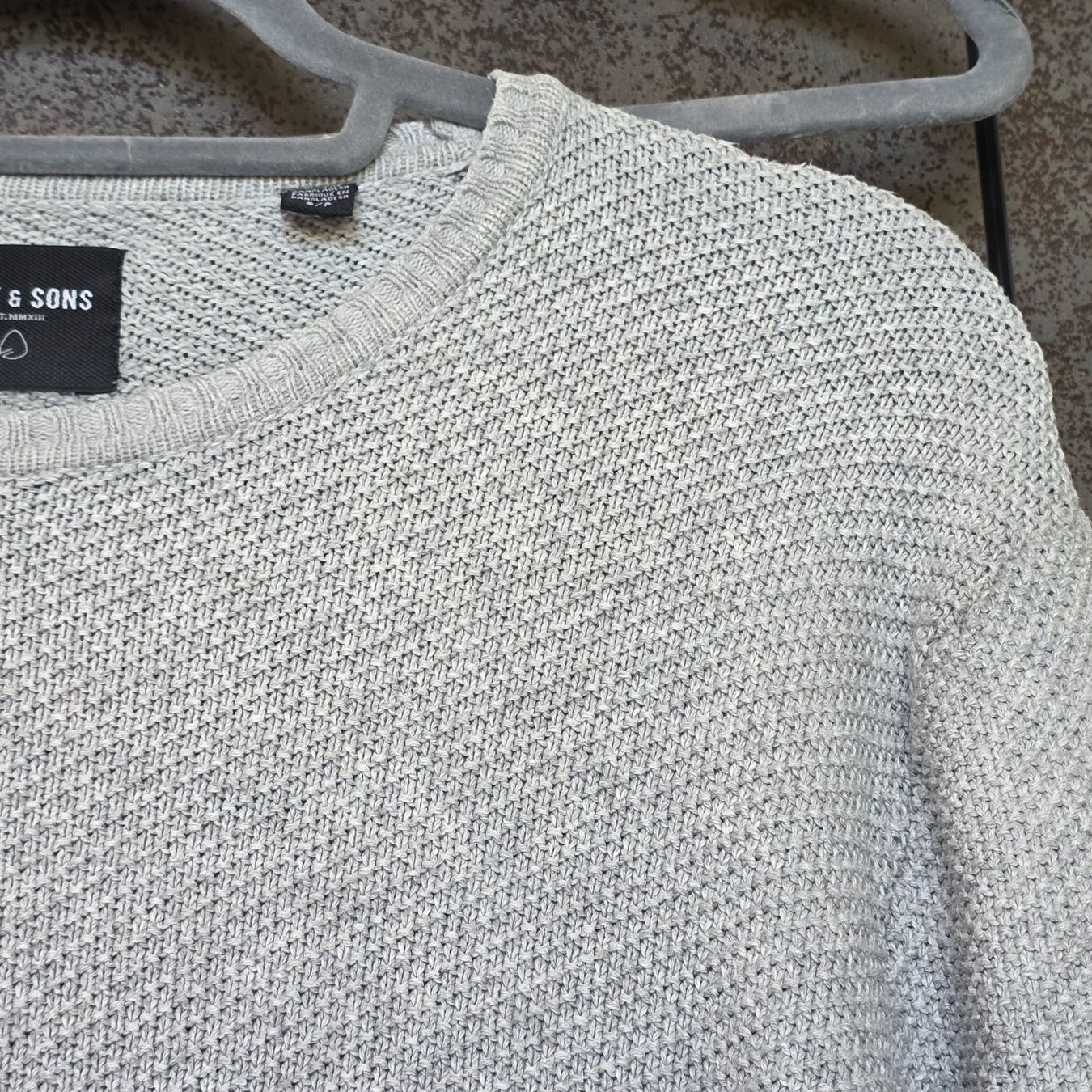 Maglioni & Felpe: 🐸 ONLY & SONS PULLOVER HERREN S COTTON PERLSTRICK HELLGRAU – Usato da Môtier (Vully) venduto da Frogs 3