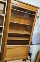 Antiker Vitrine Schrank, feine Einlegearbeit,facettiert Glas