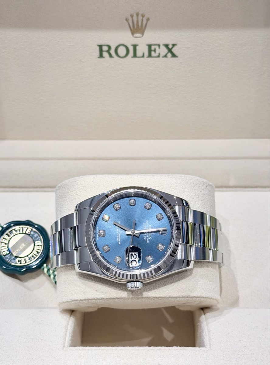 Rolex Orologi: Rolex Datejust 36 Blue Diamonds – Usato da Zürich venduto da WATCHROOM 6