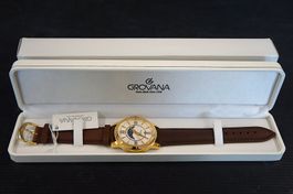 Edle Grovana Swiss Made Uhr mit Mondphase