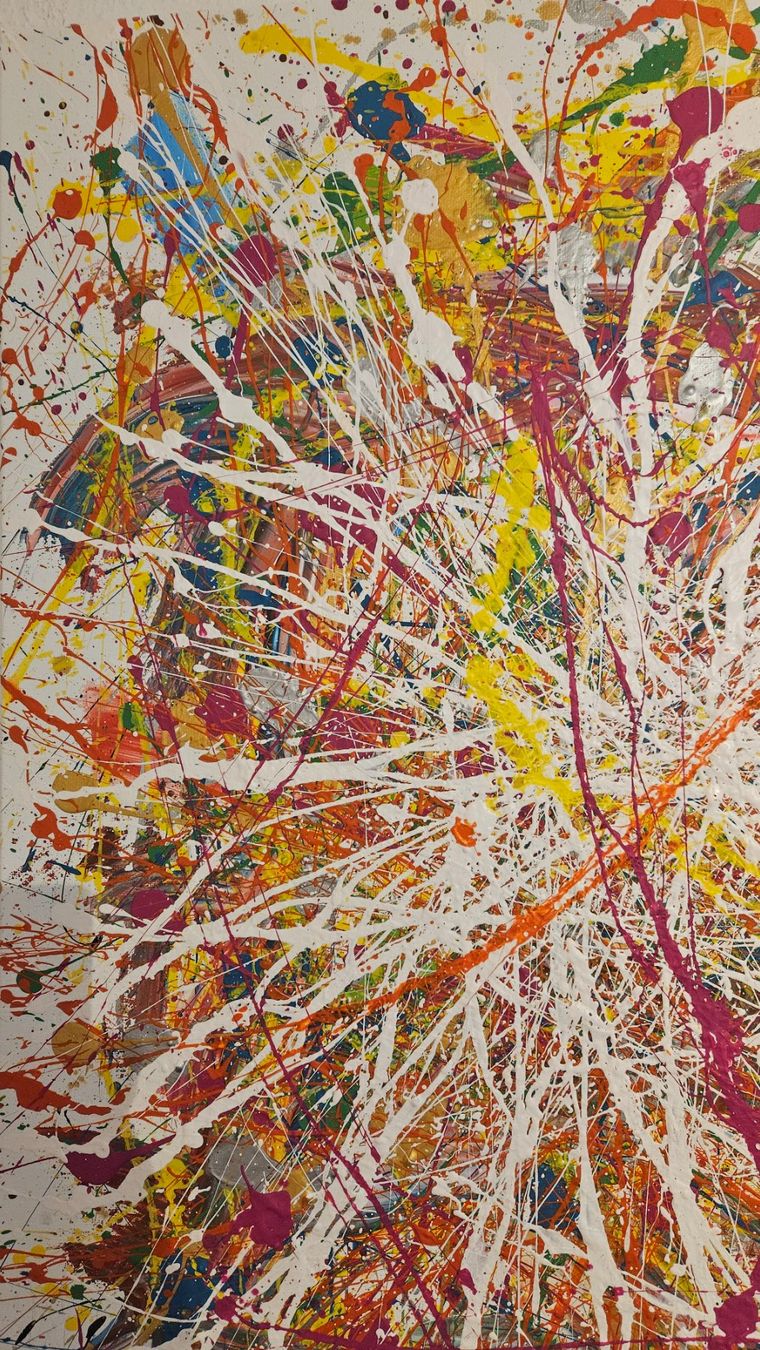 Gemälde: Tableau abstrait moderne, explosion de couleurs vives! – Neu (gemäss Beschreibung) aus Le Locle von fab_c9hh 3