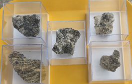 Anatas-Monazit-Magnetit-Rutil-Turmalin/Mix aus dem Binntal.
