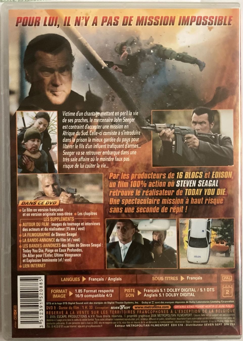 Tutti i DVDs: STEVEN SEAGAL - MERCENARY – Usato da Poliez-Pittet venduto da Newtown-Records 1