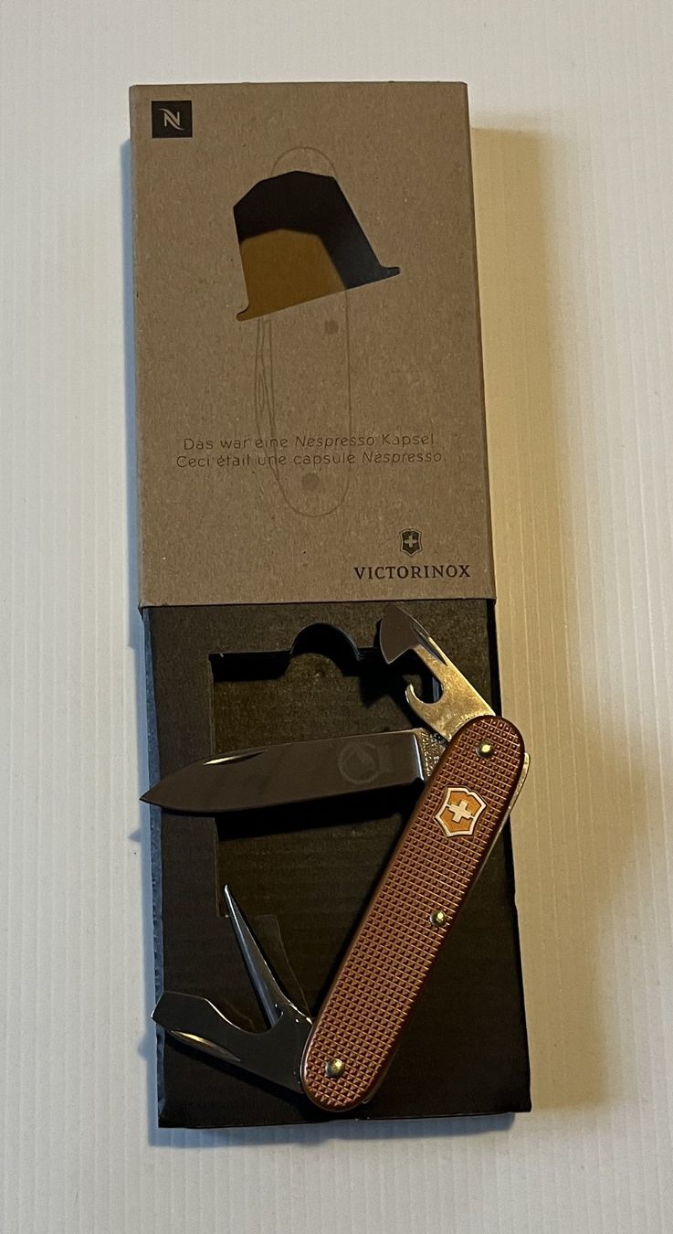 Victorinox Coltelli tascabile: Nespresso Victorinox Messer – Nuovo e nell'imballaggio originale da Vilters venduto da Panera