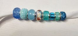 Neu! 8x Lochperlen Charm zum Basteln