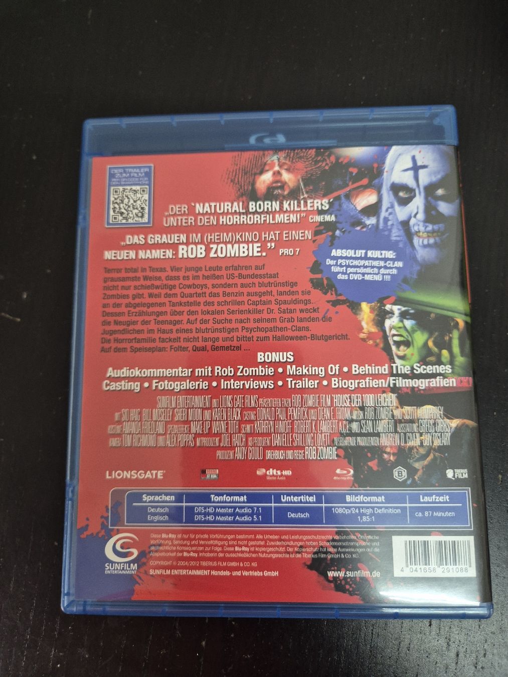 Tutti i DVDs: Haus der 1000 Leichen Blu-ray – Usato da Wald ZH venduto da _Hotarubi_ 1