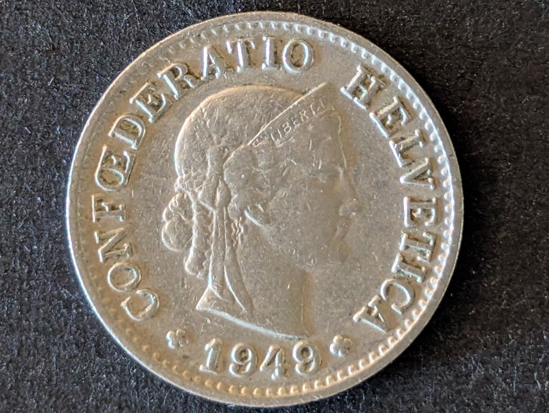 Tutti le monete: 5 Rp. CH 1949 – Usato da Steinmaur venduto da compura49