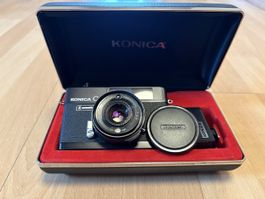 Konica C35 Automatic Schwarz in Hardcase