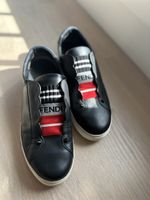 Fendi Slip-On Sneaker Schwarz Leder – Gr. 39 – Top Zustand