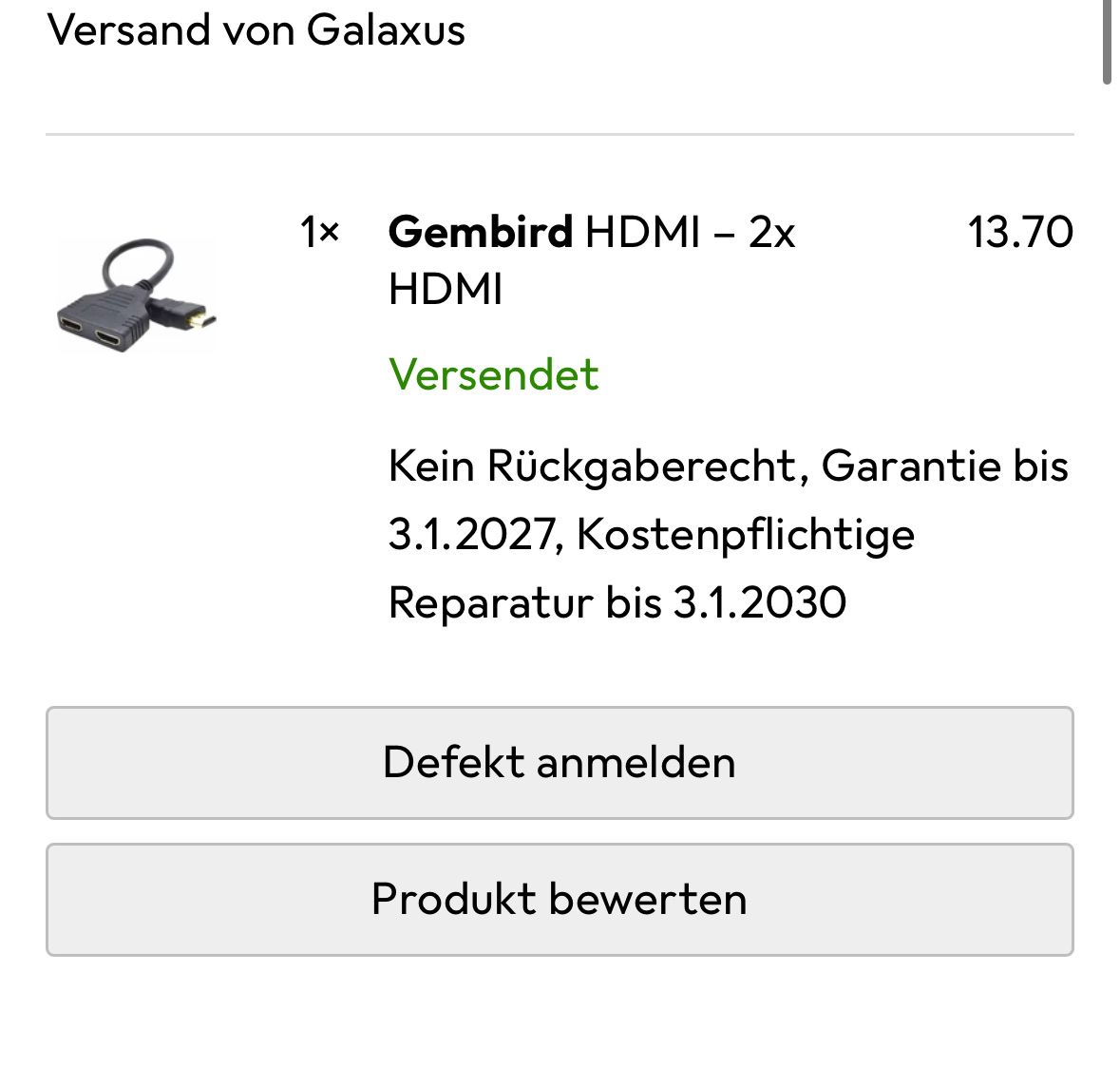 Adapter: HDMI Adapter - 2x HDMI Kabel - NEU – Neu (gemäss Beschreibung) aus Oftringen von tola19 3