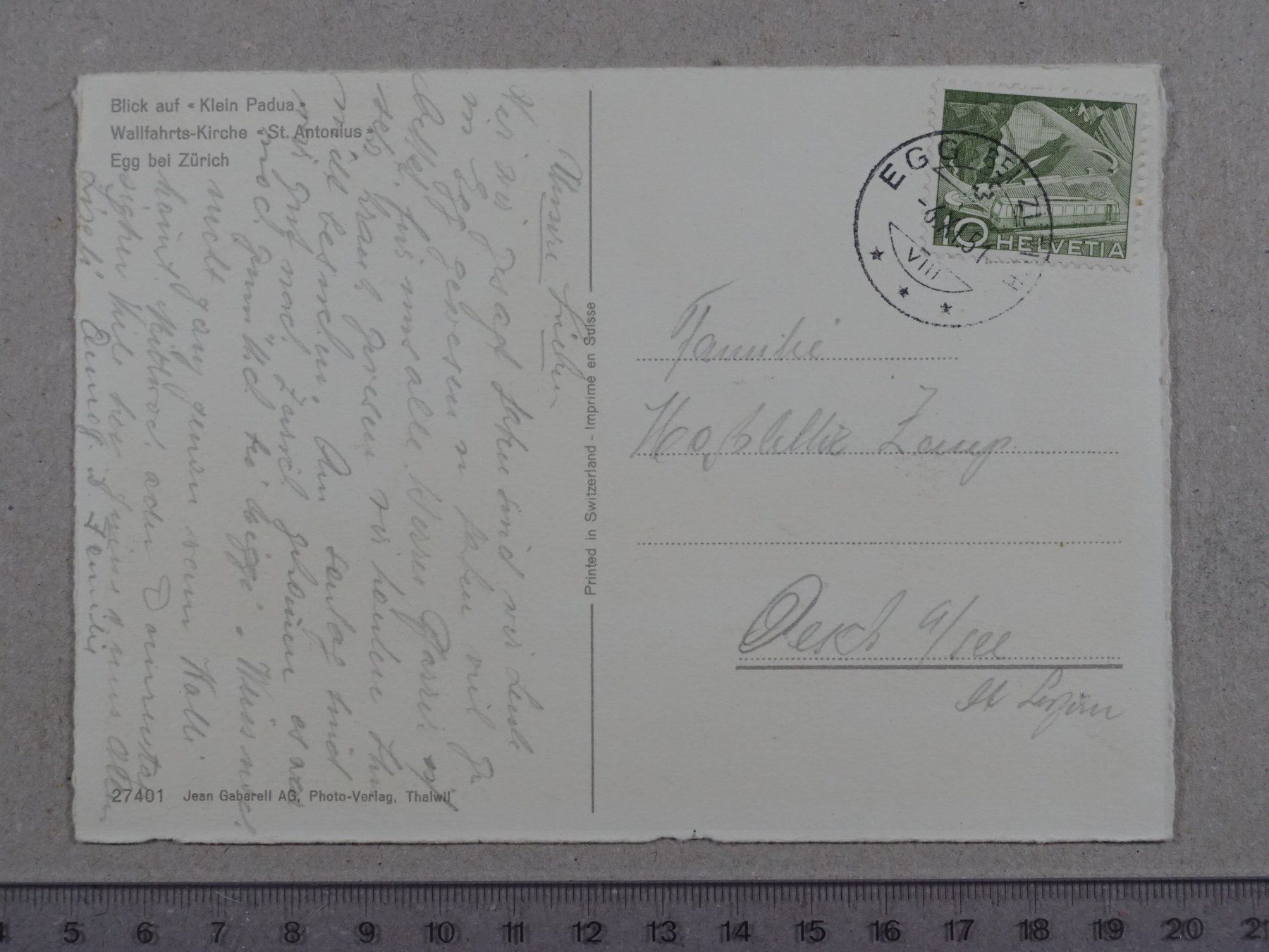 Cartes postales: Egg ZH, 1951 – D'occasion à Lenzburg par fh1 1