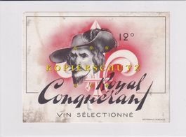 Etikette für Wein - Royal Conquérant /bd