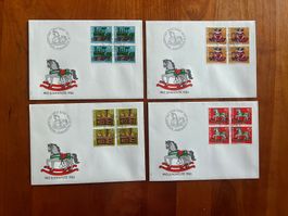 Pro Juventute 1983 FDC Viererblockserie (R539)