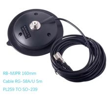 CB-/Amateurfunk Magnetfuss 160 mm mit PL-Buchse SO-239 & DV