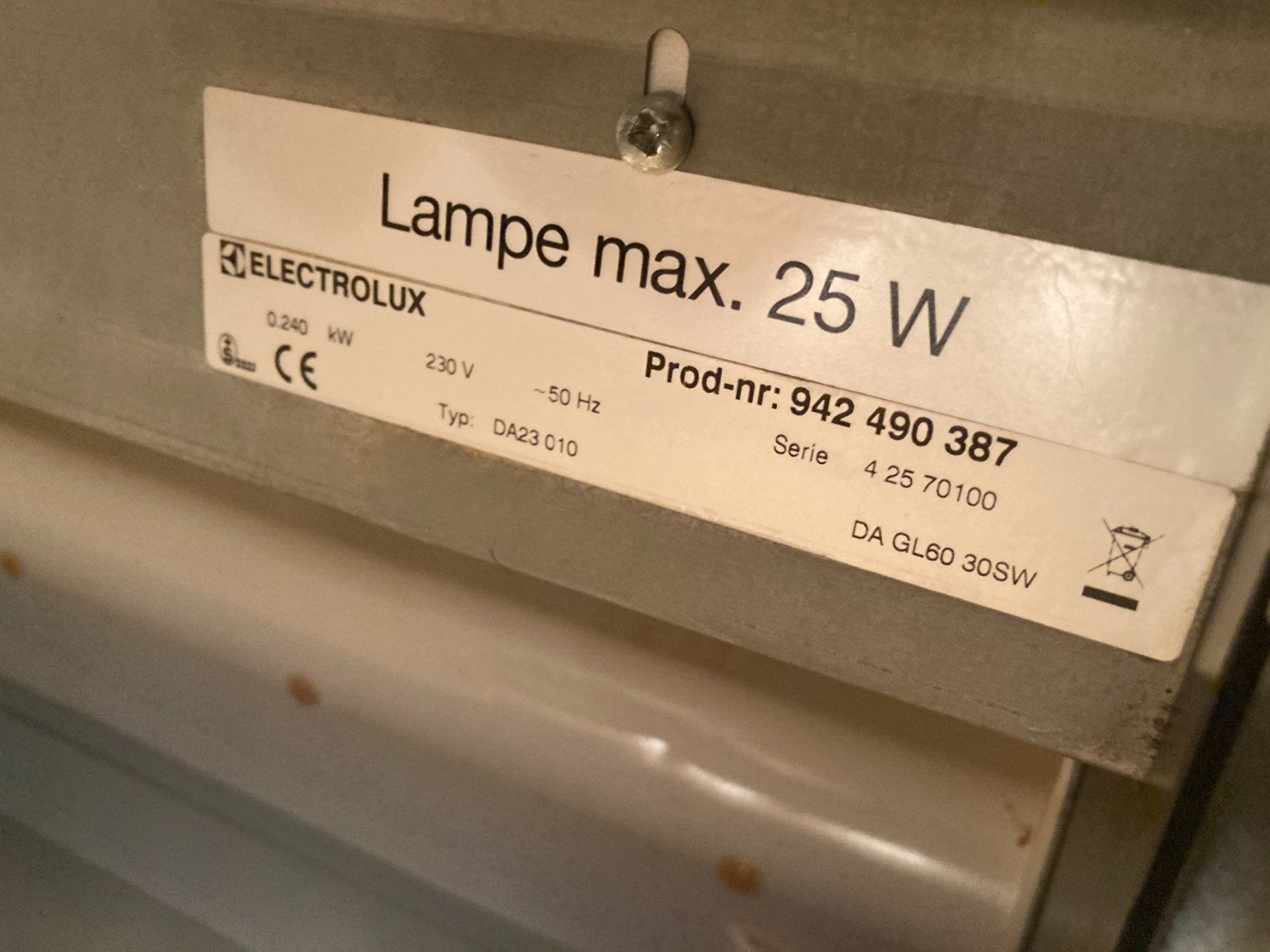Electrolux Dampfabzug: Dampfabzug Electrolux DA 23 010 – Gebraucht aus willisau von buddali 1