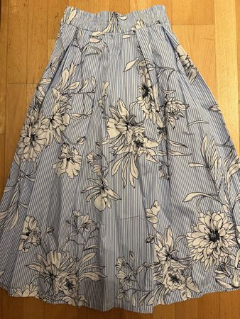 Rock/ Jupe Baumwolle Zara blau weiss Blen Gr XS Zustand gut