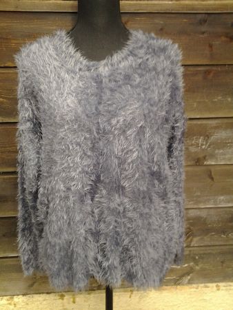 Pull Gris Doux Noeud Dos La Redoute taille 40/42