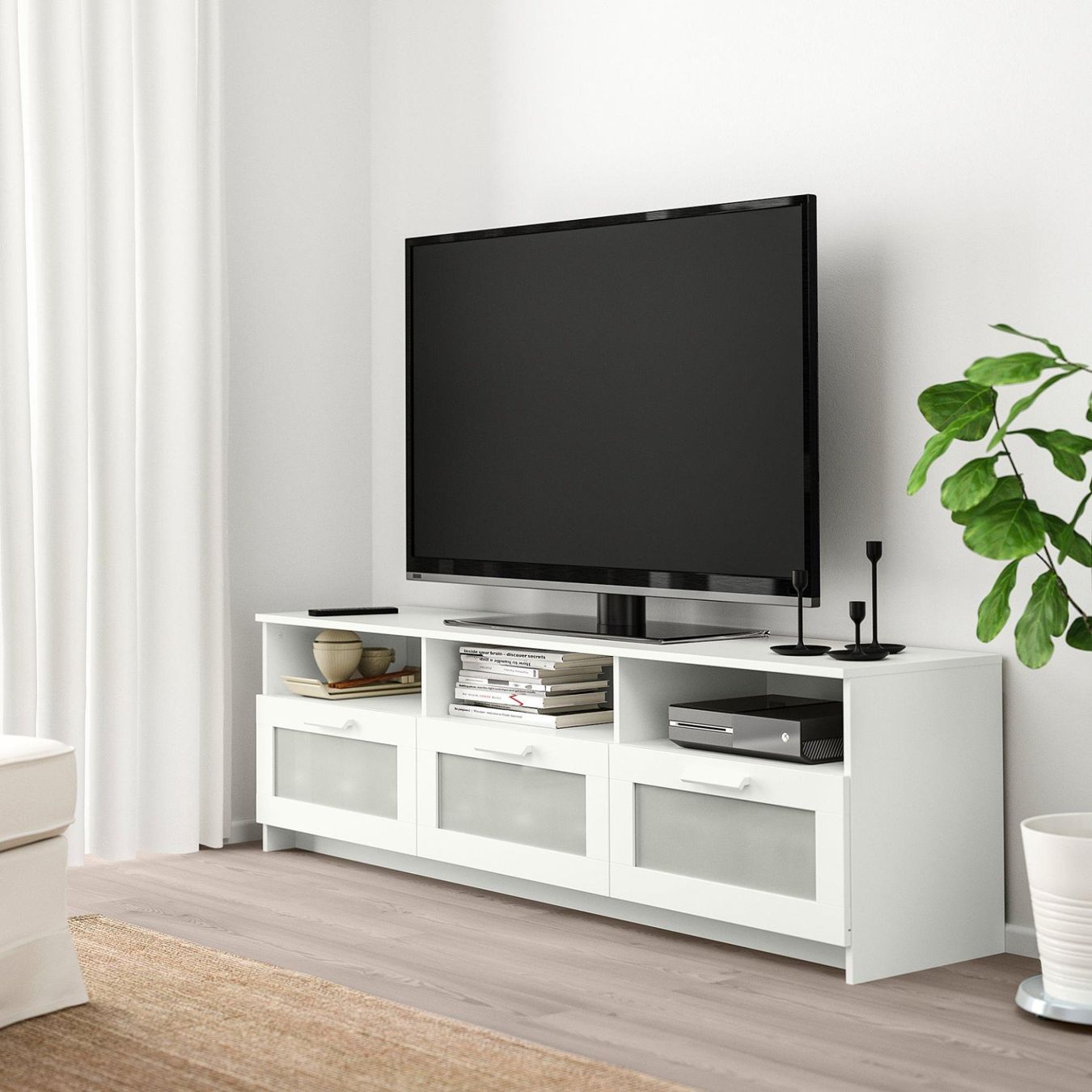 Meubles TV: IKEA BRIMNES TV Unit - White - Excellent Condition – D'occasion à Zürich par Ale_7khj