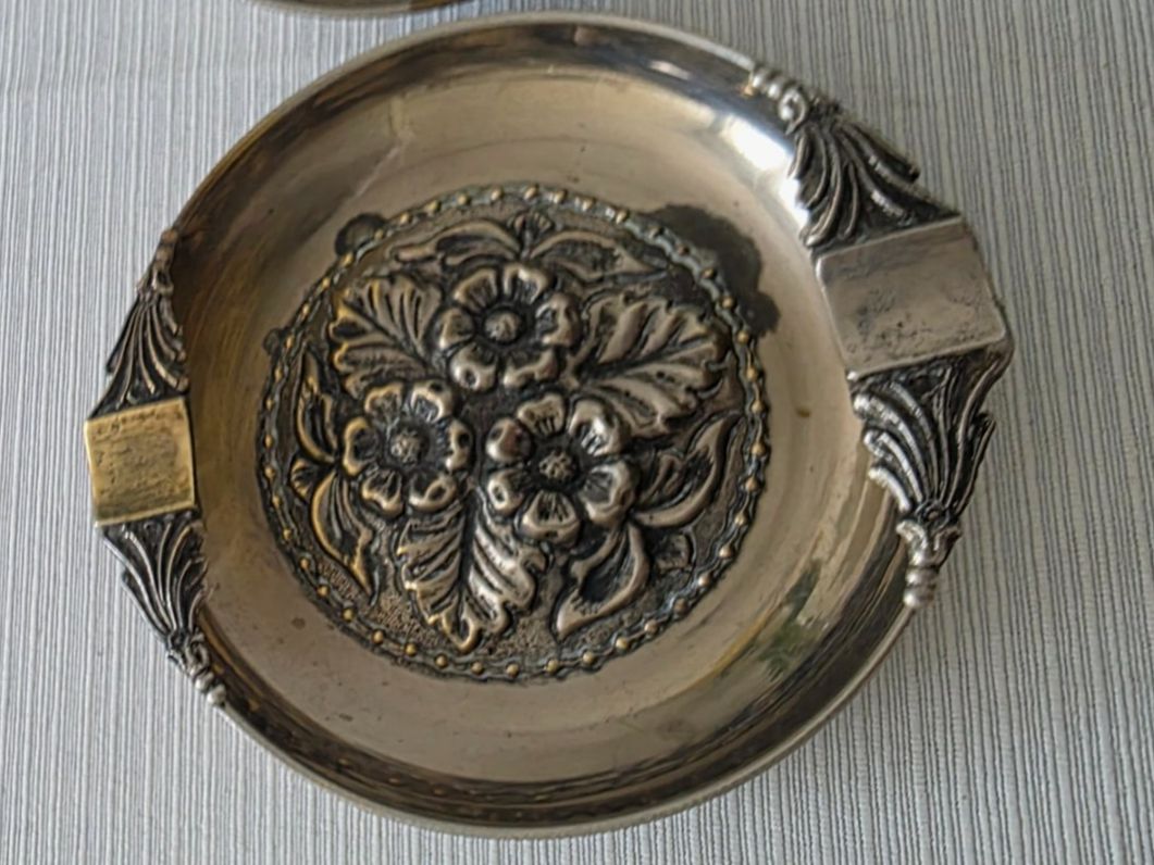 Portacenere: 2 Stück Vintage Aschenbecher Versilbert – Usato da Zürich venduto da Lemon007 4