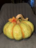 Herbst Deko: Grosser Kürbis