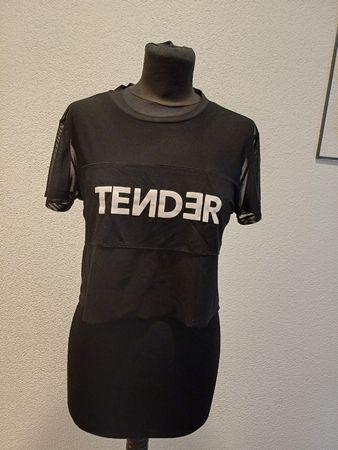 Damen T-Shirt Netzstoff schwarz Grösse S Tally Weijl