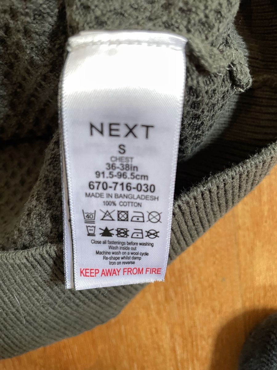 Next Pullover & Sweatshirts: Next Herrenpullover Gr. S Olivgrün mit Reissverschluss – Neu (gemäss Beschreibung) aus Wädenswil von VintageSalesCH 3