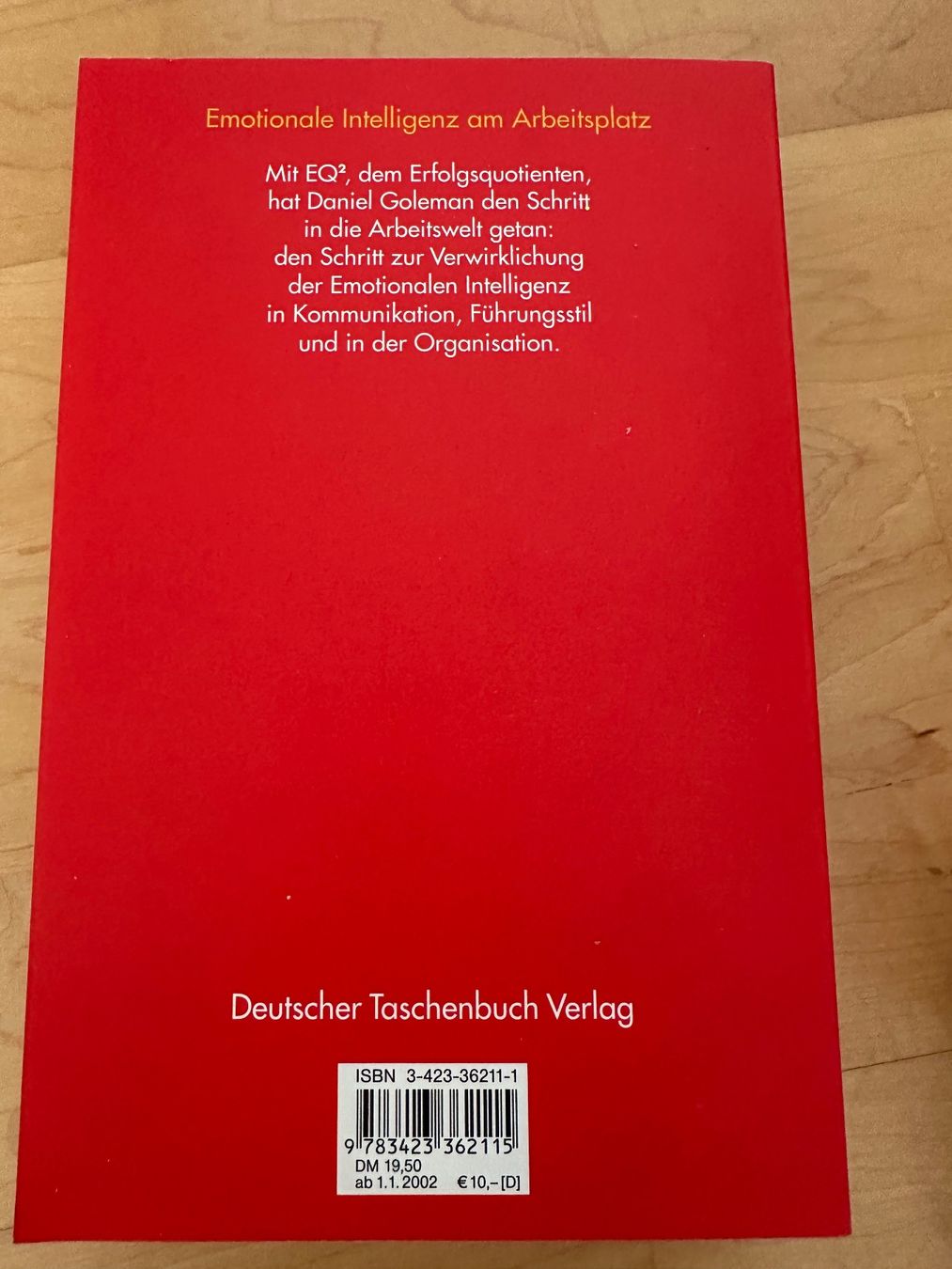 Libri: Der Erfolgsquotient - Daniel Golman – Usato da Rothenburg venduto da wer_g9fd 1