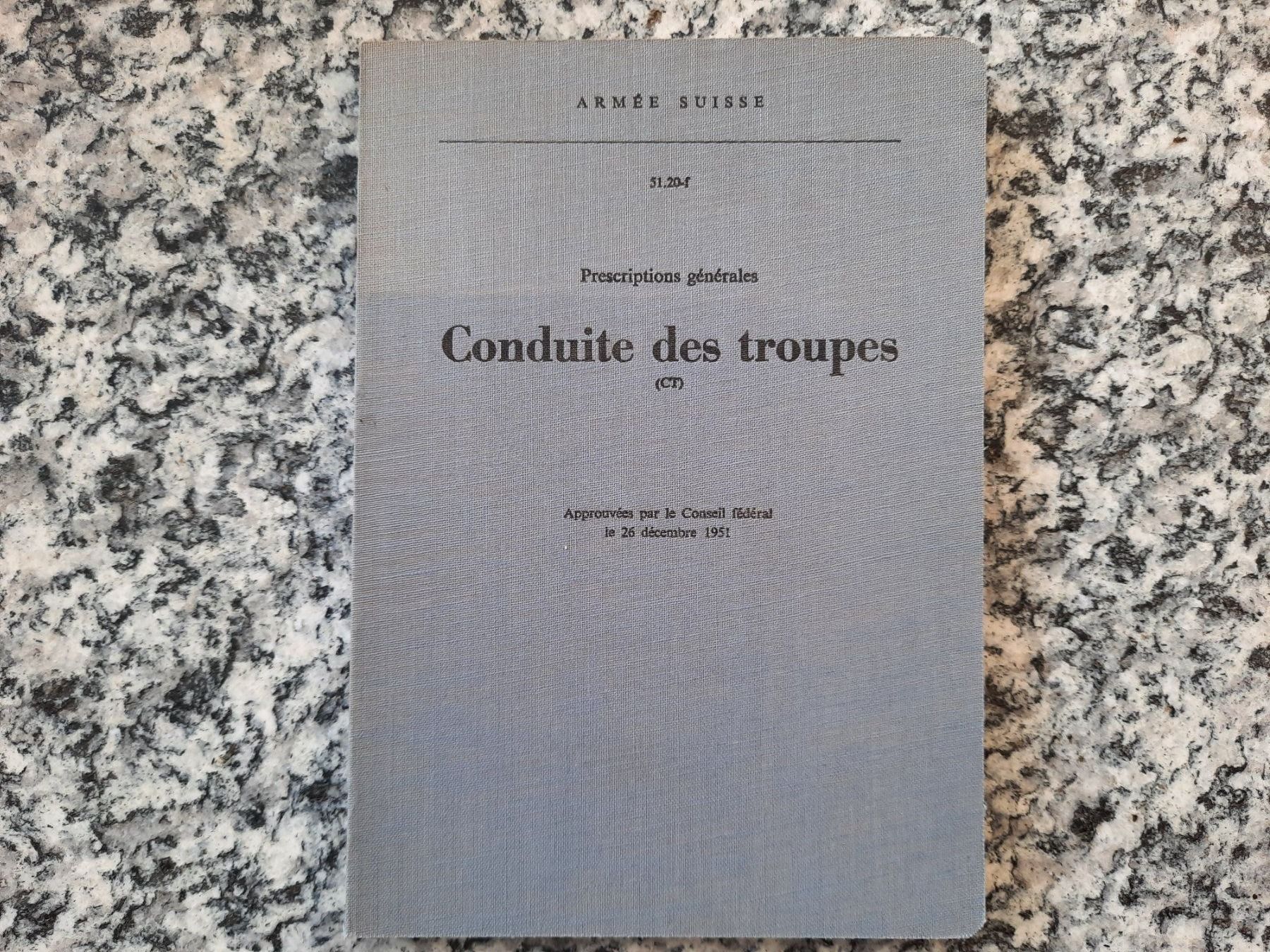 Libri: Conduite des troupes – Usato da Ruswil venduto da Sammlergeist