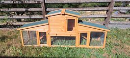 Clapiers à lapin KLOPFER 204x45x85cm en bois très bon état