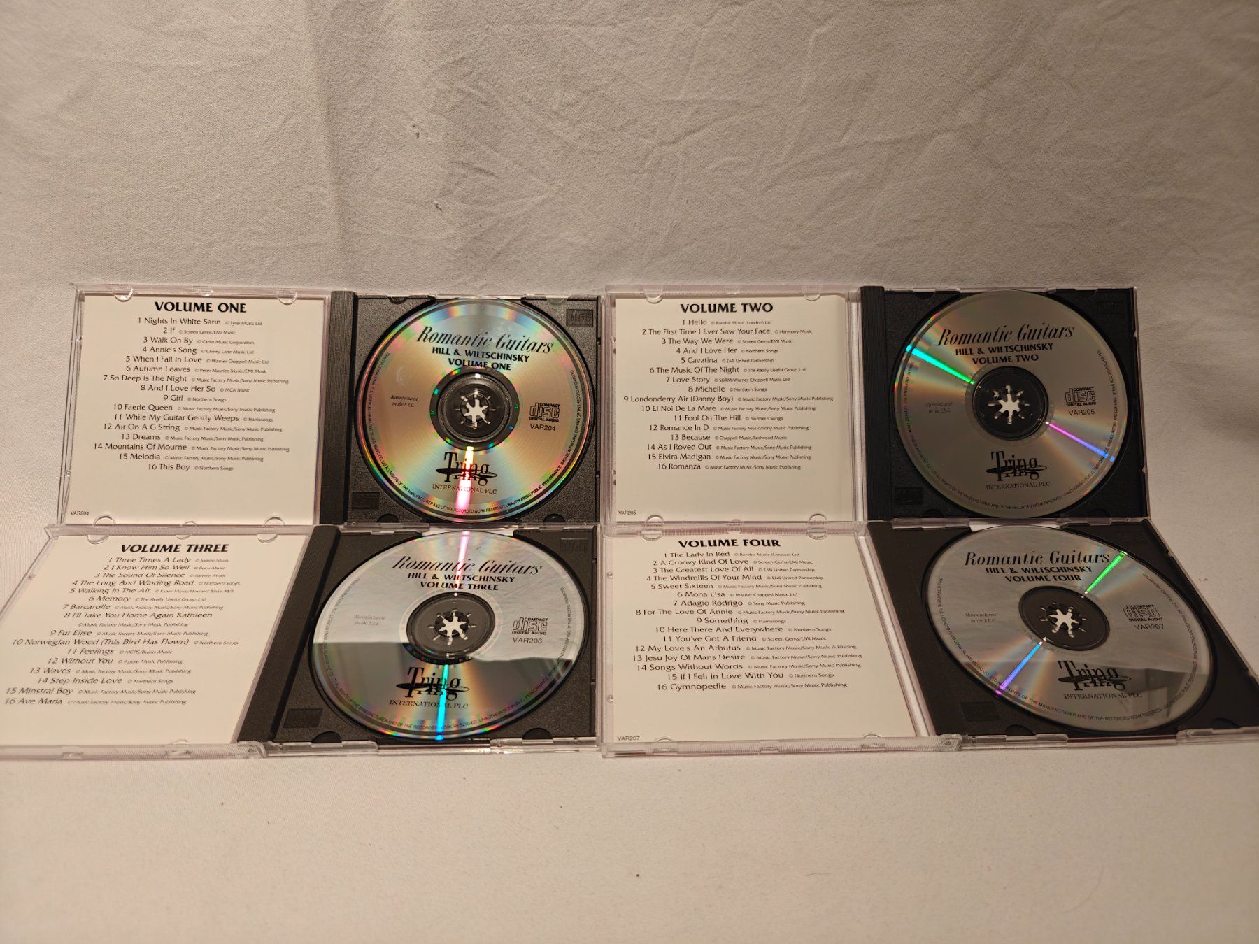 CD: Romantic Guitars Hill & Wiltschinsky 4 CDs – Usato da Gutenswil venduto da Vulcano21 2