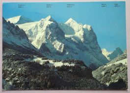 Hasliberg, Wetterhorngruppe mit Mönch u. Eiger