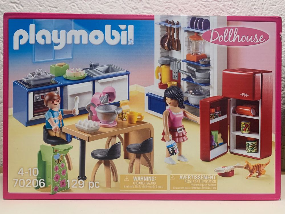 Playmobil 70206 Küche Wohnküche Wohnung Haus Einrichtung