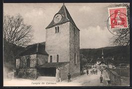 AK Cornaux, Temple de Cornaux, 1909