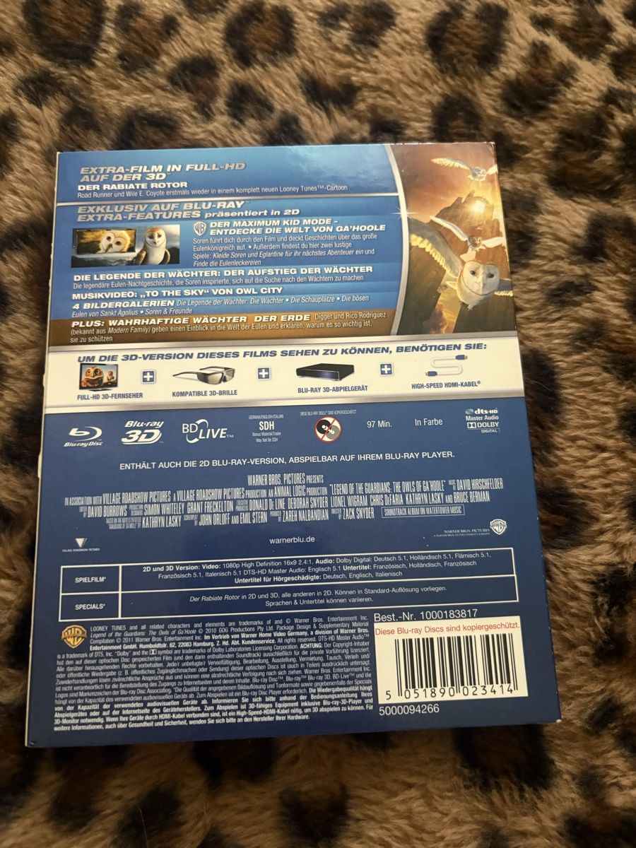 Tutti i DVDs: Die Legende der Wächter 3D Blu-ray – Usato da Winterthur venduto da nik_pr58 1