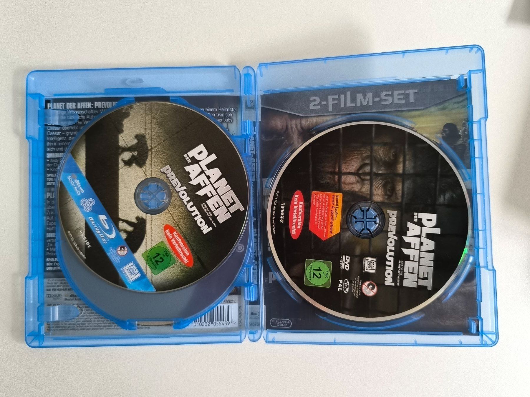 Tous les DVDs: Blu-ray / Planet der Affen 1968 & Planet d Affen Prevolution – D'occasion à Muttenz par hak_dsk9 2