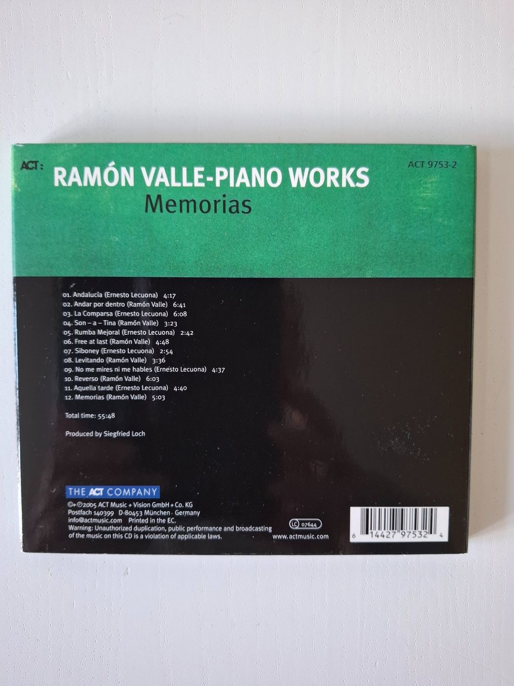 CDs: Ramon Valle - Memorias – Gebraucht aus Jegenstorf von rudostra 1