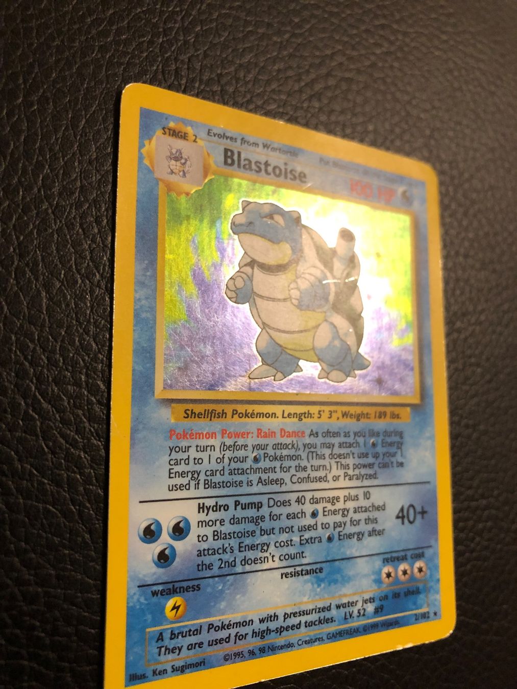 Pokémon Cartes à collectionner: 1999 Base Set Blastoise Holo 2/102 Ab 1 – D'occasion à Paradiso par Pkmn10 2