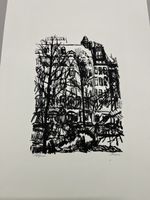 aus Grafiksammlung Lithografie Stadtszene signiert