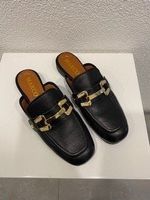 Mules Schuhe Schwarz Gold Marco IT