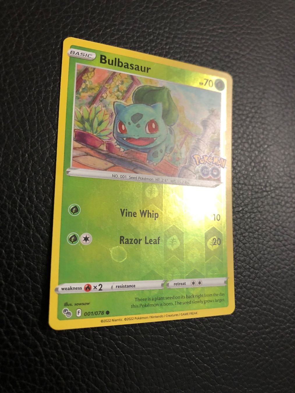 Pokémon Cartes à collectionner: Pokemon GO Bulbasaur reverse 1/78 Ab 1 – D'occasion à Paradiso par Pkmn10 1