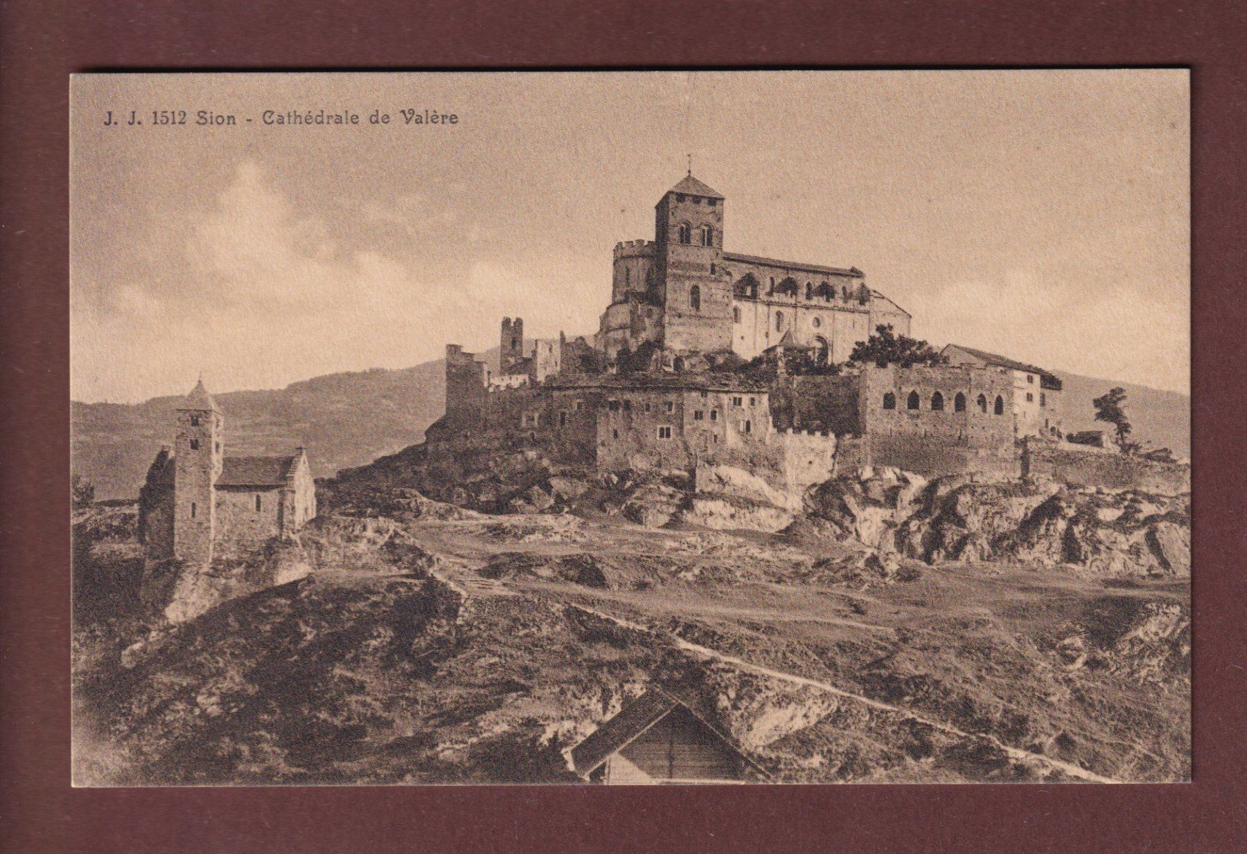 Cartoline postali: SION - Cathédrale de Valère – Usato da Pully venduto da nicecards-shop