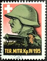 Soldatenmarken 2.WK, Ter Mitrailleur Kp IV/195, Wi Ter 412