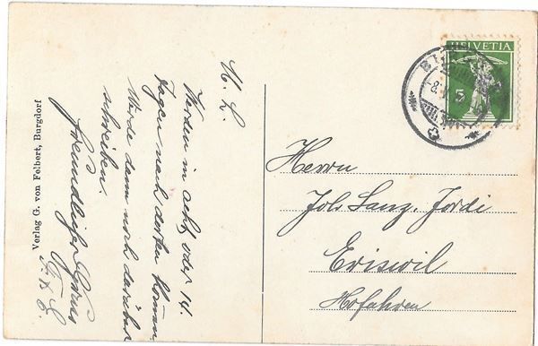 Cartoline postali: Burgdorf Pestalozzistrasse – Usato da Olten venduto da clotaldi 1