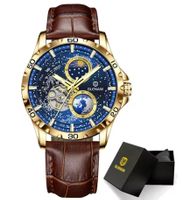 Montre homme GLENAW automatique bracelet cuir neuf